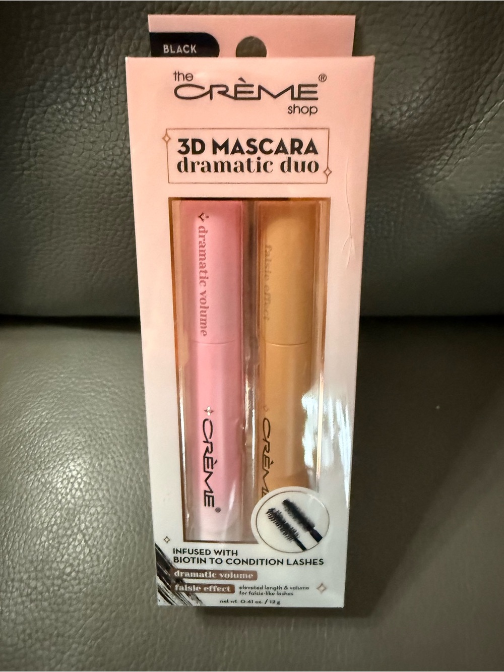 Black The Crème Shop 3D Mascara Dramatic Duo - Pink & Gold